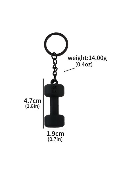Choice K00926-02 2025 New Barbell Keychain DlY Soft Dumbbell Fitness Enthusia...