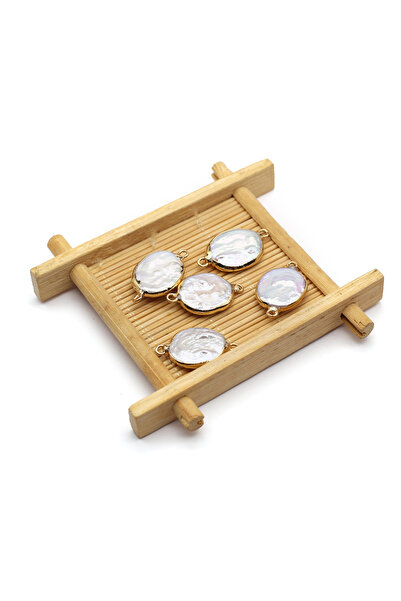 Choice قلادات من اللؤلؤ الطبيعي البيضاوي الباروكي مقاس 14 × 25 مم، مكونة من ق...