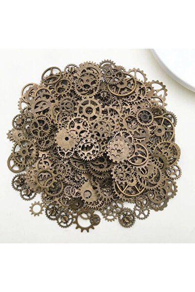 Choice حوالي 50 جرامًا من مزيج عشوائي من الألوان والأحجام المعدنية الميكانيكية Steampunk من التروس والتروس المعلقة من أجل D