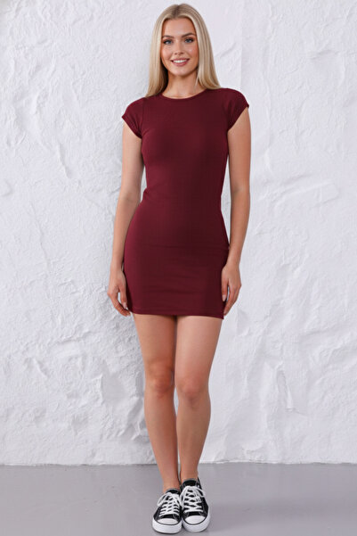 İntive Lingerie Women's Trend Short Sleeve Slim Fit Ribbed Knit