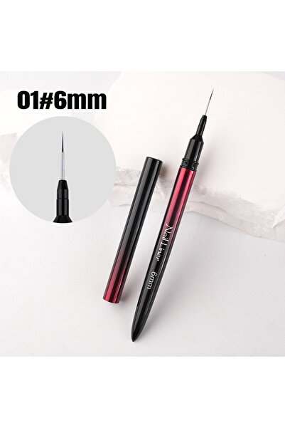 Choice G-B614-01 1/6 قطعة فرشاة تحديد الأظافر فرشاة جل الأظافر فرشاة طلاء الأ...