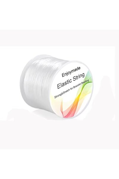 Choice 1 قطعة من حبل سوار مرن أبيض اللون مصنوع من الخرز المرن لصنع المجوهرات ...