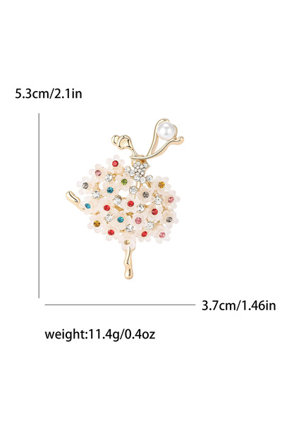 Choice دبابيس راقصة الباليه من المينا Golden3815 للنساء دبابيس لؤلؤية مرصعة ب...