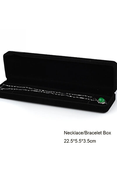 Choice صندوق قلادة من المخمل الأسود، صندوق مجوهرات كامل المجموعة، صندوق تخزين...