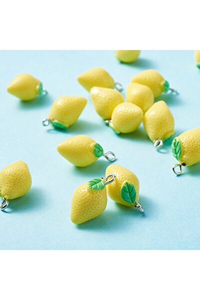 Choice 10 قطع 10 قطع/حزمة 3D سحر الليمون المعلقات الراتنج لطيف الفاكهة الليمو...