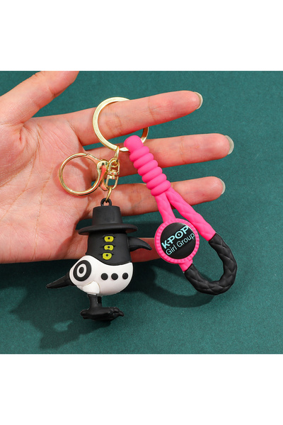 Miniso 6 cm KC6305 Kpop Demon Hunters Movie Keychain, Tiger Character PVC Figure Keychain, Cute Harajuku St