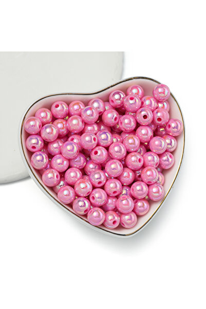 Choice14 6mm-100pcs Dark Pink 50/100pcs 6/8/10mm AB Color Acrylic Beads Round...