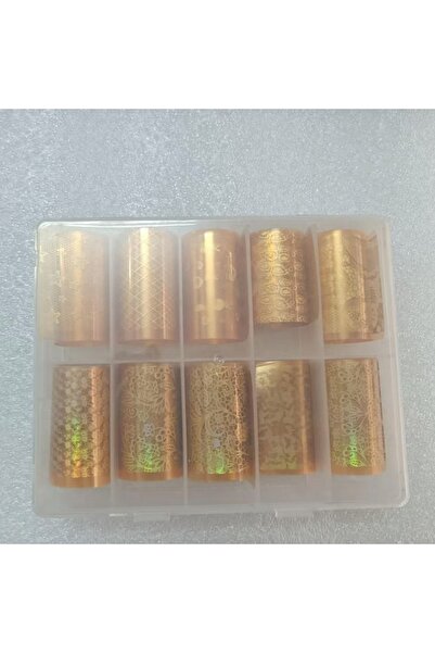 Choice ملصقات نقل رقائق معدنية من 10 لفات في كل صندوق لفن الأظافر وتجميل الأظ...