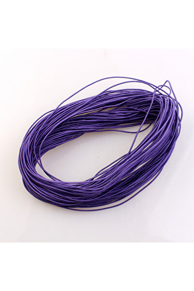 Choice خيط مطاطي مضفر 1 مم × 24 متر، لون بنفسجي عميق، خيط مطاطي 1 مم، 24 متر،...