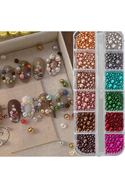 Choice 12 شبكة 6/12 شبكة خرز ثلاثي الأبعاد بأحجام مختلفة لعيد الميلاد، خرز أظ...