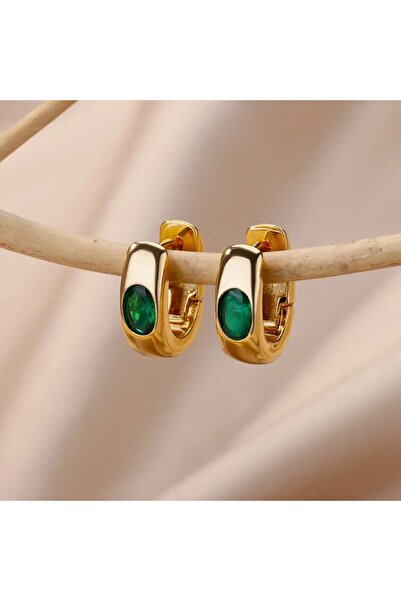 Choice TE-09708-01 أقراط نسائية دائرية من الزركونيا بتصميم عتيق مصنوعة من الف...