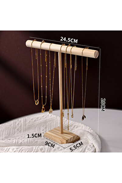 Choice L Solid Wood Jewelry Props Display Stand Bracelet Necklace Hair Band J...