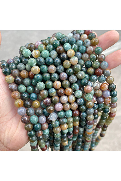 Choice حوالي 10 مم 37 قطعة من حجر العقيق الهندي بالجملة حجر طبيعي خرز عقيق هن...