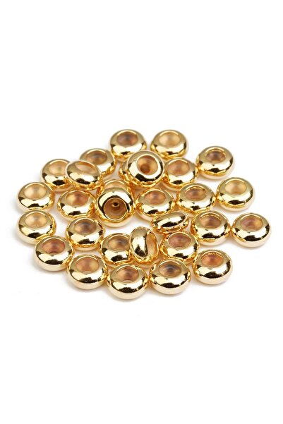 Choice 10 قطع من خرز ضبط ذهبي 5 مم، متوفر بأحجام 6/7/8/10 مم، مصنوع من الفولا...