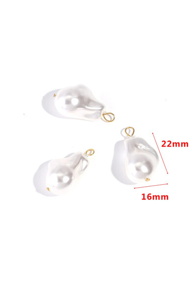 Choice GD 10 قطع من الفولاذ المقاوم للصدأ سحر تقليد اللؤلؤ القلب الهندسي ل DI...