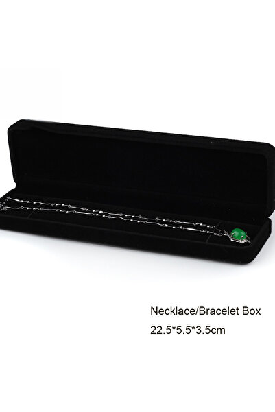 Choice Necklace Box Black Velvet Full Range Jewelry Box Ring Earrings Holder ...