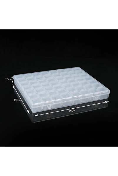 Choice 56 شبكة، قطعة واحدة، 56 شبكة، منظم خرز فني ماسي، علبة بلاستيكية شفافة ...