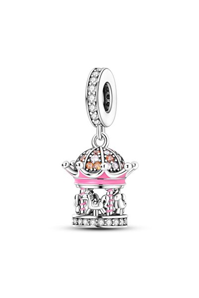 Choice KJC913 925 فضة استرلينية خرز سحر منتزه ترفيهي عجلة فيريس سفينة القراصنة دوارة سحر قلادة