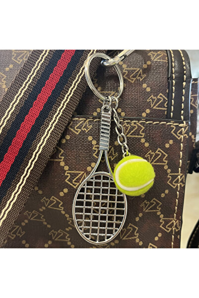 Choice سلسلة مفاتيح YSK64 على شكل مضرب تنس - سلسلة مفاتيح رياضية صغيرة لطيفة،...