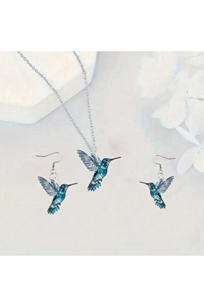 Choice Blue 1 set of elegant and stylish acrylic colorful honey-sucking bird ...