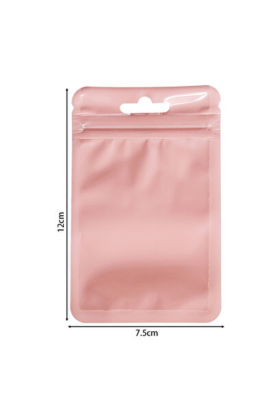 Choice 50 قطعة 7.5 × 12 سم وردي 20/50 قطعة أكياس قزحية اللون ذاتية الغلق كيس ...