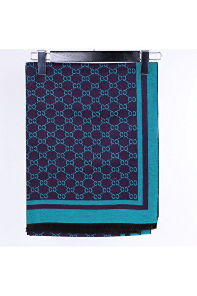 Tuna Turquoise Patterned Scarf