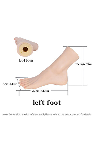 Choice ممارسة محاكاة فن الأظافر للقدم اليسرى، نموذج للقدم، تقنية تدليك بالإبر...