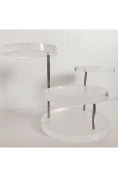 Choice عرض مجوهرات أكريليك عالي الجودة بلون شفاف مكون من 3 طبقات بمزاج عصري