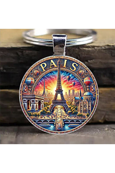 Choice B Paris Eiffel Tower Keychain, Durable Zinc Alloy Car Keyring, Birthda...