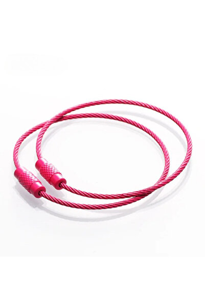 Choice سلسلة مفاتيح من أسلاك الفولاذ المقاوم للصدأ الملونة مكونة من 10 قطع ور...