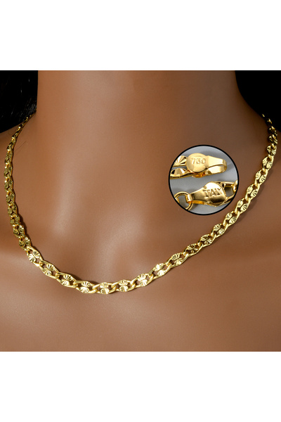 Choice قلادة سلسلة نحاسية أنيقة من Sunny Jewelry بطول 45 سم و18 بوصة، مطلية ب...