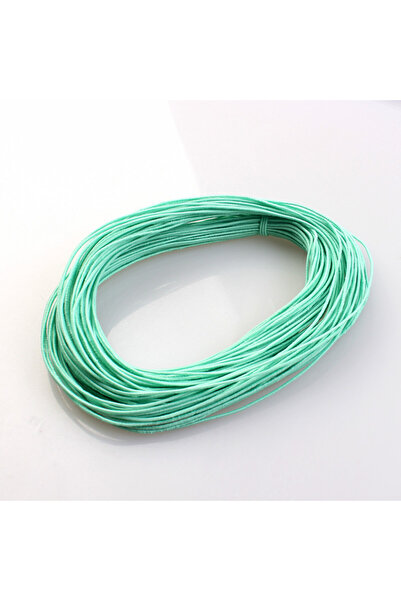 Choice خيط مطاطي مضفر أخضر نعناعي، 1 مم × 24 متر، خيط خرز مطاطي، خيط مطاطي، أ...