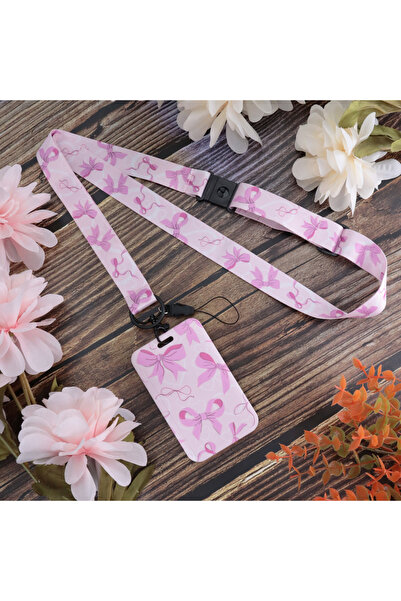 Choice ربطة عنق وردية لطيفة على شكل فيونكة وردية اللون، حامل أوراق اعتماد قاب...