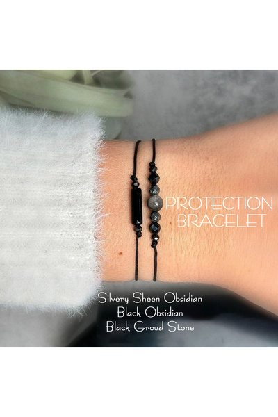 Choice مجموعة أساور حماية إمباث متعددة 16-22 سم، سوار برباط حماية ثلاثي، لمعا...