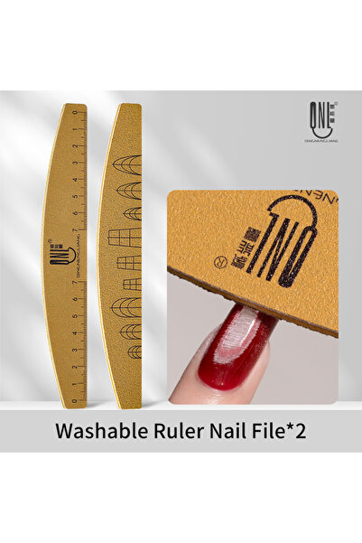 Choice مجموعة مبرد أظافر مكونة من قطعتين، 1/2/5/10 قطع، مع مسطرة قابلة للغسل،...