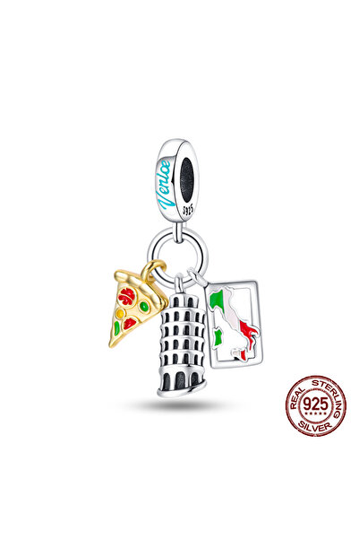 Choice PAC722 New 925 Sterling Silver Charms Eiffel Tower Famous Scenic Spot ...