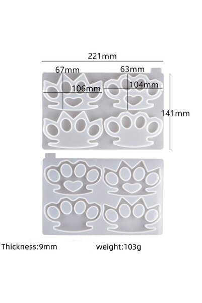 Choice قالب إصبع النمر خاتم سيليكون مجموعة مرآة سيليكون قالب DIY اليدوية الكريستال المجوهرات الزخرفية القلم