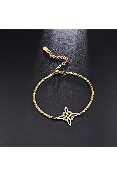 Choice سلسلة يد ذهبية أوروبية وأمريكية فريدة من نوعها بطول 22 سم لا تبهت، عال...