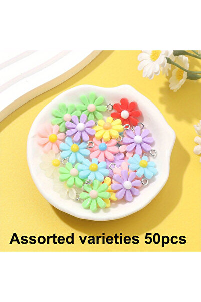 Choice 50 قطعة 10/30/50 قطعة قلادة على شكل زهرة أكريليك، إكسسوارات مجوهرات DI...