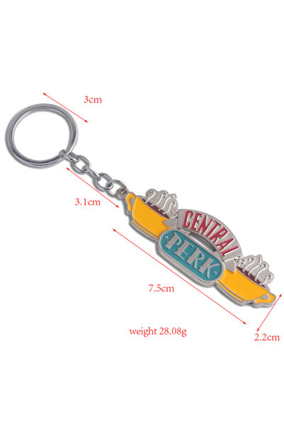 Choice K00122-01 سلسلة مفاتيح مسلسل الأصدقاء التلفزيوني مع إطار صورة وقلادة و...