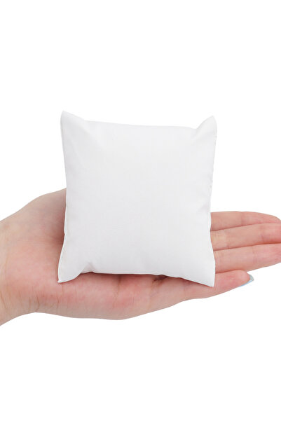 Choice White Pu(8.5x8.5cm) 1 Pc Bracelet Watch Display Pillow Velvet Leather ...
