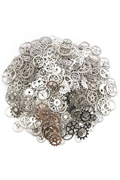 Choice فضة حوالي 50 جرام مزيج عشوائي من الألوان والأحجام المعدنية الميكانيكية Steampunk من التروس والتروس المعلقة