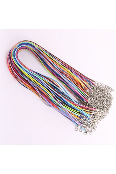 Choice 45 سم - 10 قطع 1.5 مم - مزيج عشوائي 10 قطع / مجموعة 1.5 / 2 مم قلادة ح...