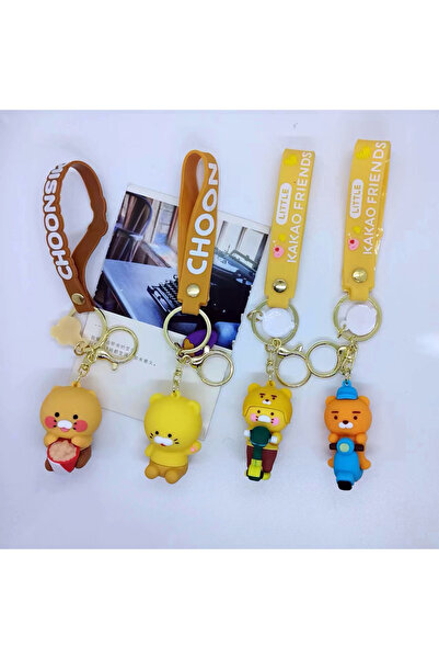 Choice مجموعة من 4 قطع من سلاسل مفاتيح تشويك، مصنوعة من السيليكون، بطول 6 سم،...