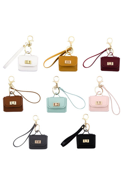 Choice 8PCS Creative Mini Leather Hangbag Bag Hanging Decoration Versatile Ba...