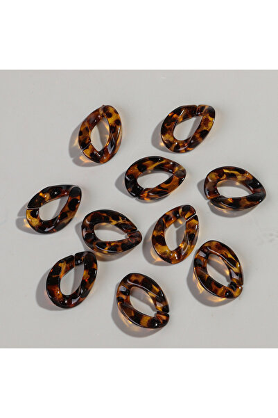 Choice5 20x30mm leopard 30pcs 20x30mm Acrylic Dual Color Cuban Link Chain Loo...