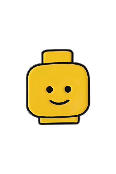 Choice QHXZ4974 مكعبات بناء أفلام دبابيس مينا مخصصة صفراء وجه مضحك دبابيس شار...