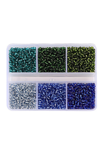 Choice1 03 720+pcs 6 Styles Glass Seed Beads 3mm, Glass Seed Beads Round Pony...
