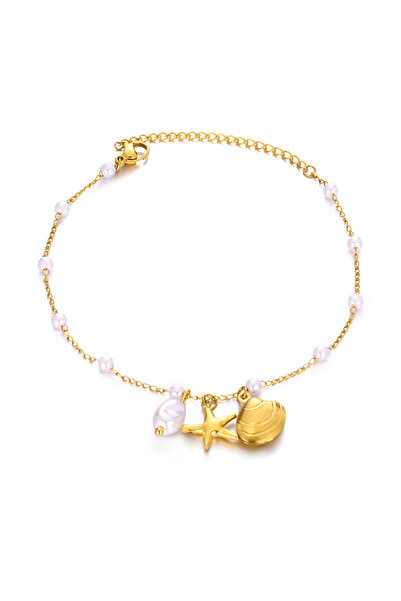 Choice HJ460G 316L الفولاذ المقاوم للصدأ نجم البحر صدفة سحر خلخال للنساء أزيا...