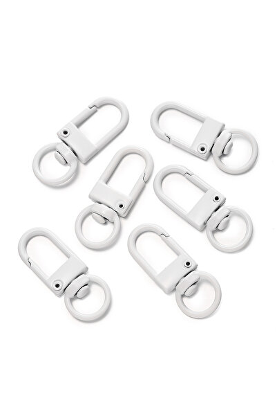 Choice 10 قطع بيضاء عالية الجودة ملونة من سبيكة مشبك جراد البحر خطافات سلسلة ...